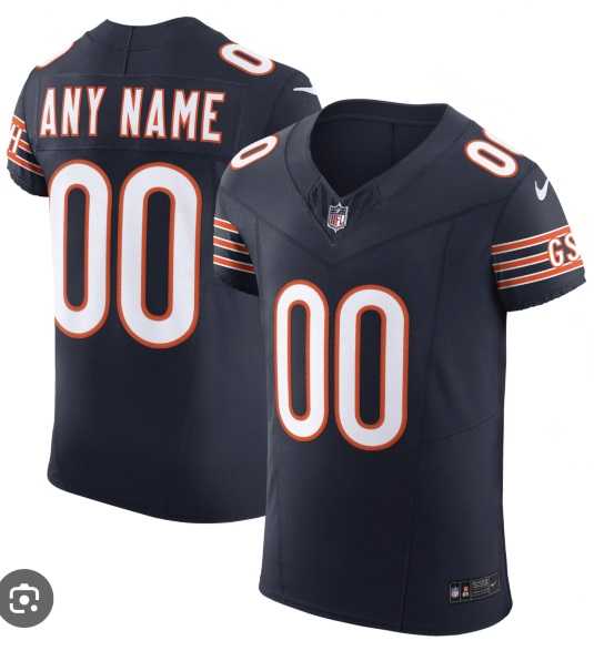 Men & Women & Youth Chicago Bears Active Player Custom F.U.S.E. Navy Vapor Elite Stitched Jersey->customized nfl jersey->Custom Jersey